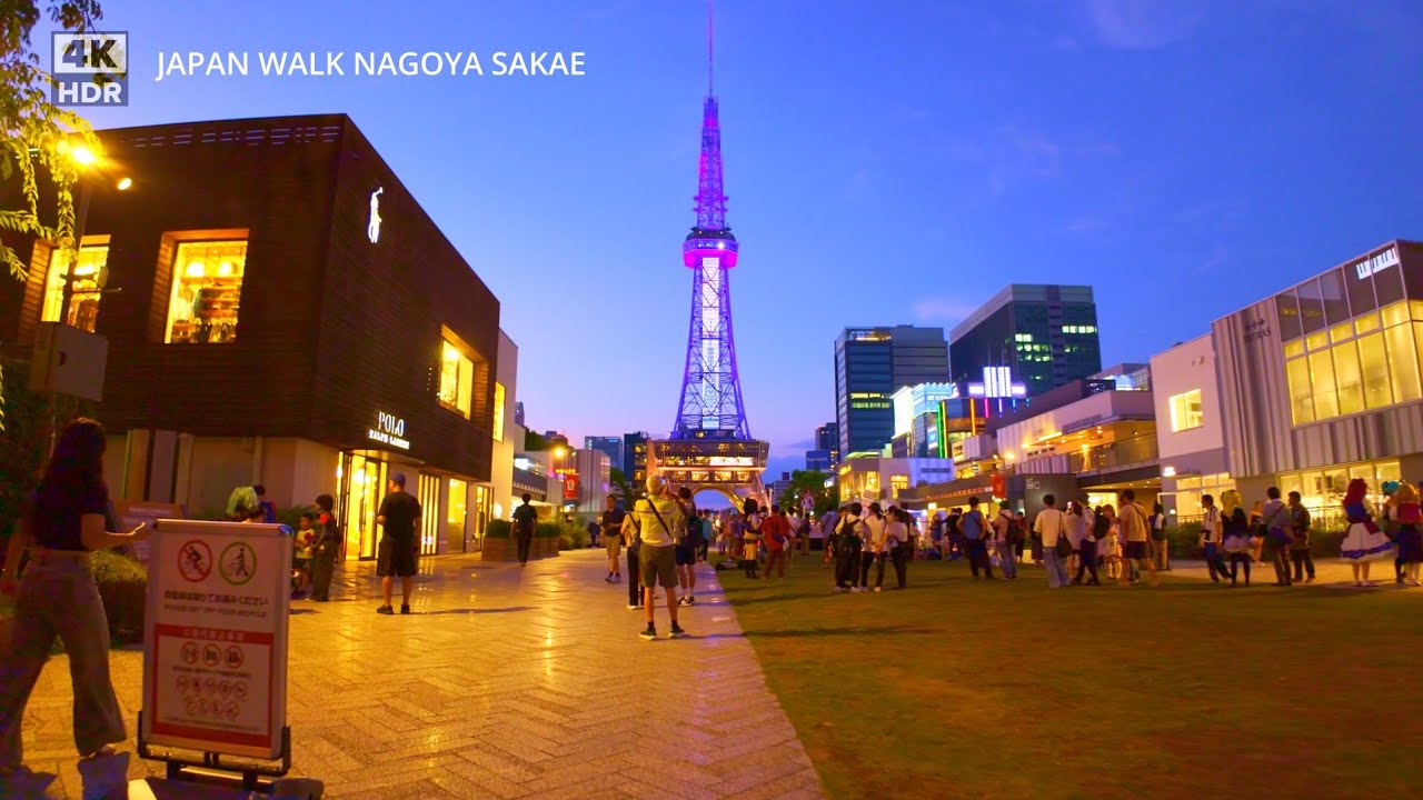 4K Japan walk Nagoya Sakae(Japan's 3rd largest metropolitan area)名古屋栄を歩く(冒頭部分字幕有)