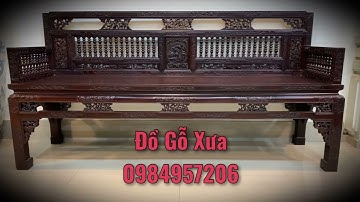 TRƯỜNG KỶ SONG TIỆN ĐẸP - Bàn Ghế Cổ Xưa - Nội Thất Nhà Gỗ - Tràng Kỷ Đẹp - Tủ Bày Đồ - Tủ Gỗ Đẹp Cổ