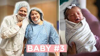 SHE'S HERE! BIRTH VLOG OF BABY #3  The Dashleys Csection birth vlog