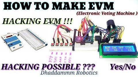 😱Electronic Voting Machine ,with Hacking  Home Made Arduino EVM|  Diagram or Code | Dhaddammm Robot
