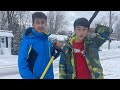 Qishning ❄️sovuq kunlarida, maxalla bn tanishuv Kavsar qor kurashda yordamchi,