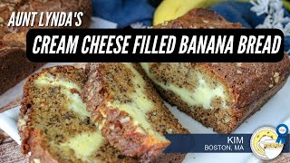 Aunt Lynda's Cream Cheese Filled Banana Bread