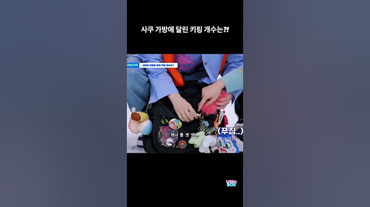 사쿠야 가방에 달린 키링 개수는? #nctwish