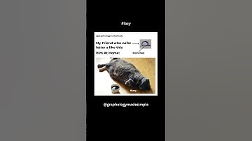 Lazy People Write Like This! 🥱😴 Graphology Handwriting analysis letter a