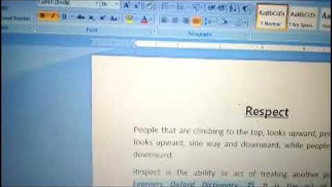 Using font dialogue box in formatting
