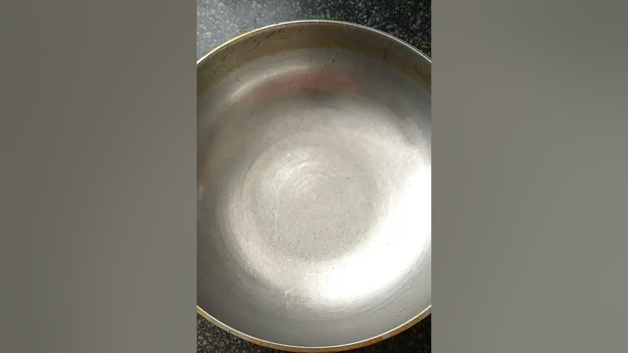 Clean greasy oil stains easily How to clean aluminium kadai easily 