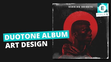 Create a Duotone Album Design in Pixlr E