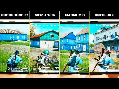 Pocophone F1 vs Xiaomi Mi8 vs Meizu 16th vs OnePlus 6 (T) БОЛЬШОЕ СРАВНЕНИЕ В ИГРАХ! FPS + НАГРЕВ!