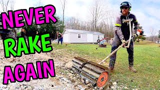 HOMEOWNER AND PROS NEED THIS | HOW TO REMOVE GRAVEL OUT OF YOUR LAWN FAST!