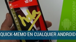 Cómo simular la función Quick Memo de los terminales LG en cualquier Android screenshot 4