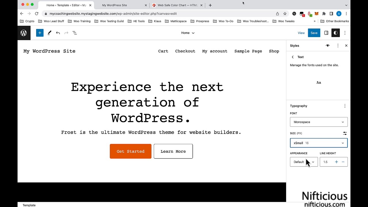 Changing the Frost WordPress Theme Default Styles