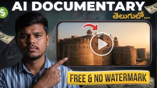 AI Documentary Video Making Tutorial✅ | Free Tools, No Watermark! in Telugu