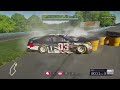 Glitched through barrier? #nascar