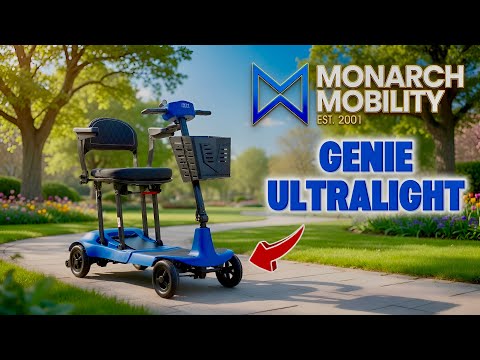Unboxing the  Monarch Genie Ultralight Folding Travel Mobility Scooter