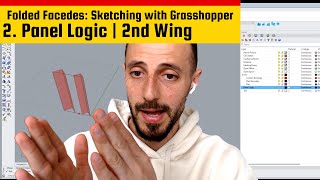2- Folded Facades Dynamics: Navigating panel logic #2 ✨ #architecture #grasshoppertutorial #rhino3d