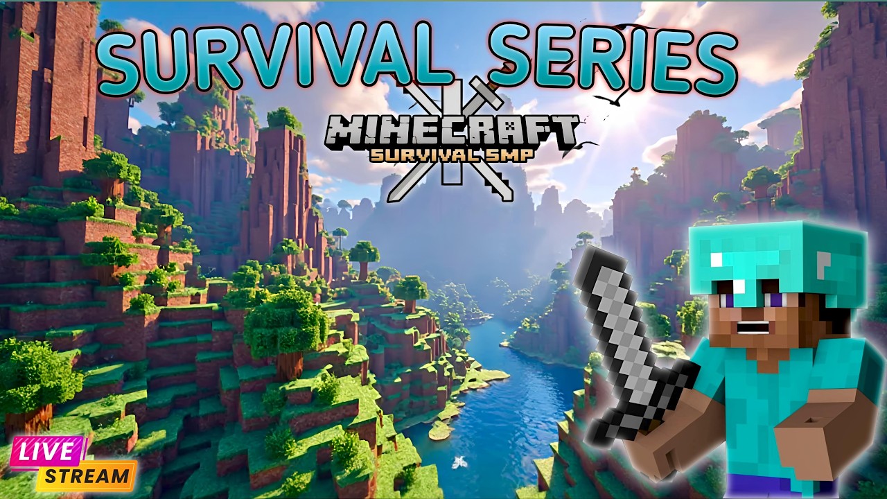 ⚔️ Minecraft Survival Series LIVE | Starting Our SMP Journey Day 1 ...