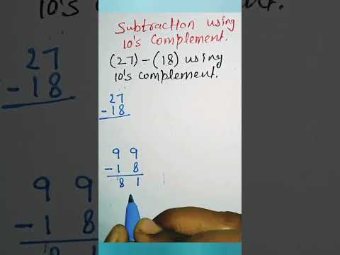 subtraction using 10's