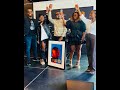 KARYENDASOUL RECEIVES PLATINUM PLAQUES IN FRONT OF HIS MOTHER. MAMA I MADE IT!