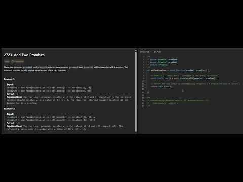 Add Two Promises( Javascript)