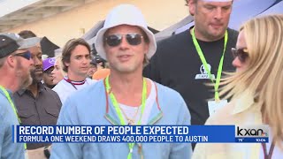 400K people, one of them being Brad Pitt, at COTA for F1 this weekend