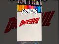 Drawing DareDevil ✍️ #art #drawing #shorts #fyp #superhero #edit #daredevil