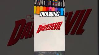 Drawing DareDevil ✍️ #art #drawing #shorts #fyp #superhero #edit #daredevil