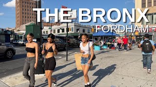 NEW YORK CITY Walking Tour [4K]  THE BRONX  FORDHAM