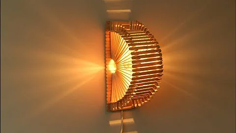 DIY:How To Make Make Lampshade With Recycled Ice Cream Sticks | craft ideas