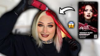 Dyeing my hair RED for Christmas! ❤️ 🎄