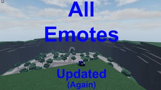 (OUTDATED! CHECK DESCRIPTION!) All Emotes In The Strongest Battlegrounds Updated Again | Roblox
