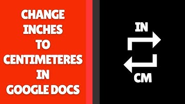 Hoe zet je inches om naar centimeters in Google Docs?