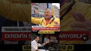 Trabzonlu Bir Vatandaşın İmamoğlu İsyanı Sünnetçisini Arıyorlar Müslümanlıktan Çıkarmak İçin