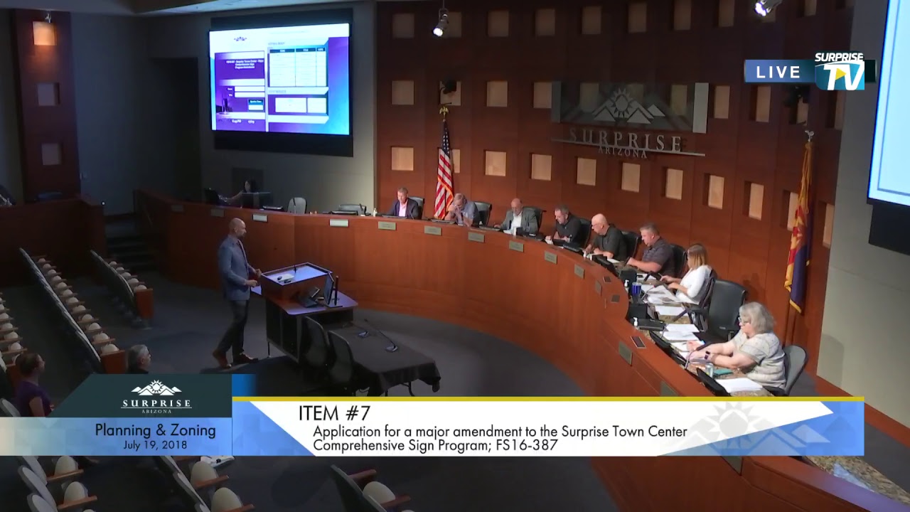 Planning & Zoning Commission Meeting - July 19, 2018
