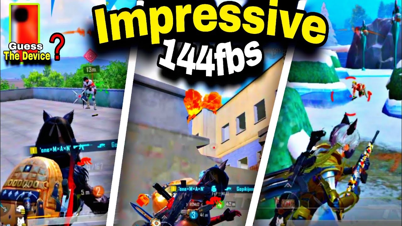 ⚠️ guess The device Name 📱| 144fbs | Gyro (Always on) | four finger 🤞