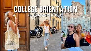 BACK TO SCHOOL VLOG  || college orientation as a study abroad student in Florence (Kent State)
