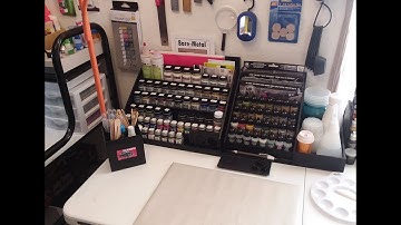 Plastic Model Workstation Hobby Room Update