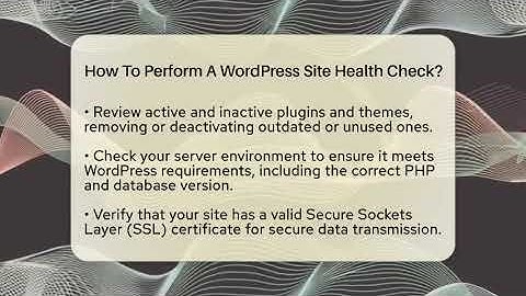 How To Perform A WordPress Site Health Check? - WP Solutions Guru