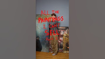 All the paintings I can’t sell part 2 #art #artist #painting