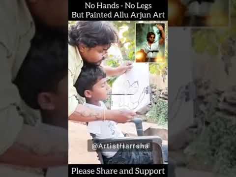 Crazy #alluarjun #painting  #shorts #viral #trending