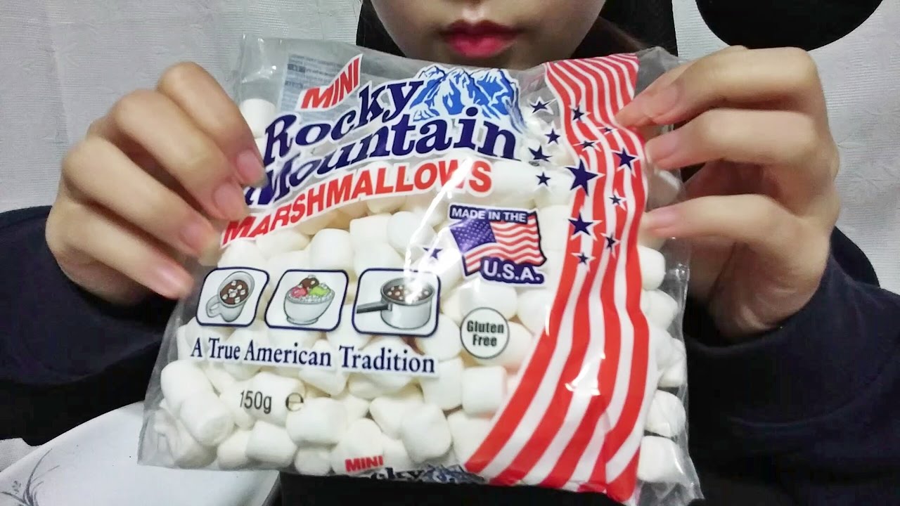 ASMR: Marshmallows 마시멜로우 이팅사운드 잠이솔솔오는😴 팅글대잔치 태핑 먹방 tapping tingle less Talking Eating sounds mukbang