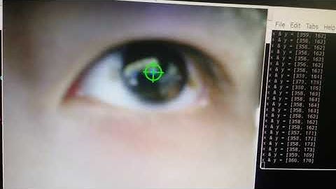 opencv를 이용한 눈동자 인식 및 실시간 좌표 추출