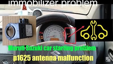 ENGINE STARTING PROBLEM RITZ&SWIFT#security light blinking problem#p1625 antenna malfunction#immobil
