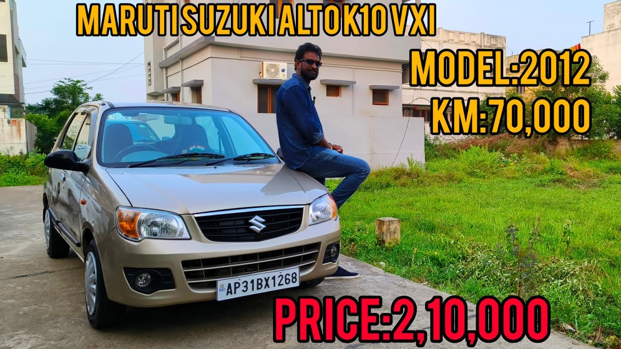 Rajesh cars kakinada marthi Suzuki Alto K10 vxi model 2012 ph ...