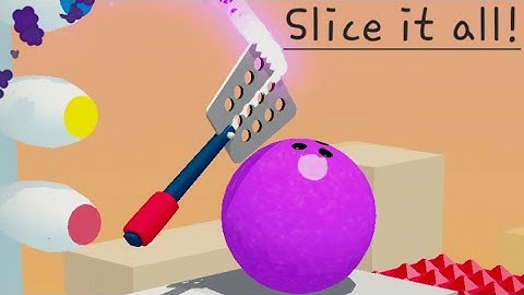 Slice it all! Very satisfying and relaxing ASMR slicing game 54