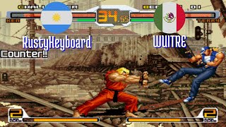 @svcsplus: RustyKeyboard (AR) vs WUITRE (MX) [SNK vs Capcom Chaos Super Plus svc Fightcade] Feb 9