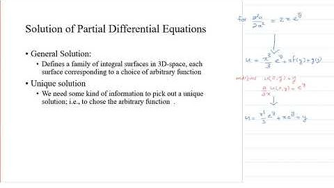 Solutions of a Partial Differential Equations - Direct integration