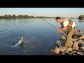 Pecanje štuke i smuđa na Dunavu kod Slankamena - Varaličarenje | Fishing pike and zander