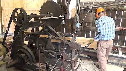 Eric Veden Visits Sawmill With 100 Year Old Machinery