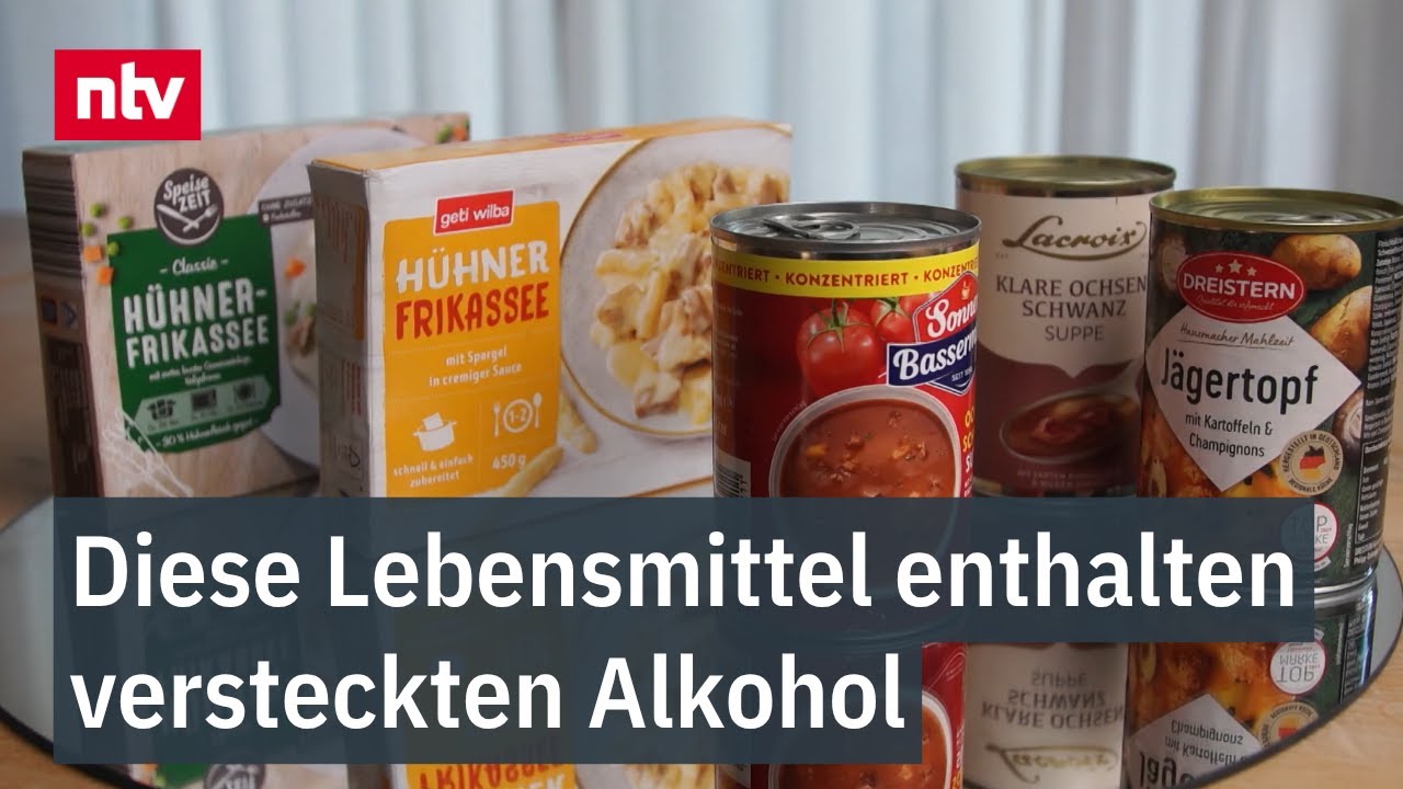Diese Lebensmittel enthalten versteckten Alkohol - Auch in Produkten für Kinder