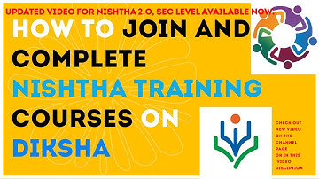 HOW TO JOIN AND COMPLETE NISHTHA TRAINING COURSES